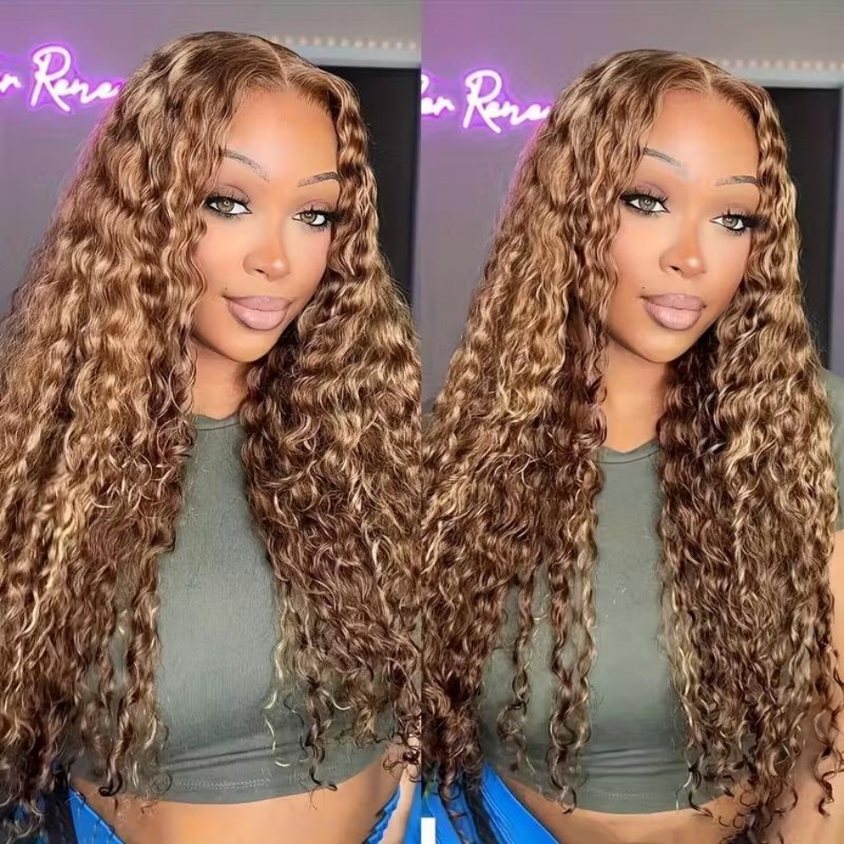 427 Highlight Ombre Wig Human  - Human Hair Wigs ulasan dan harga