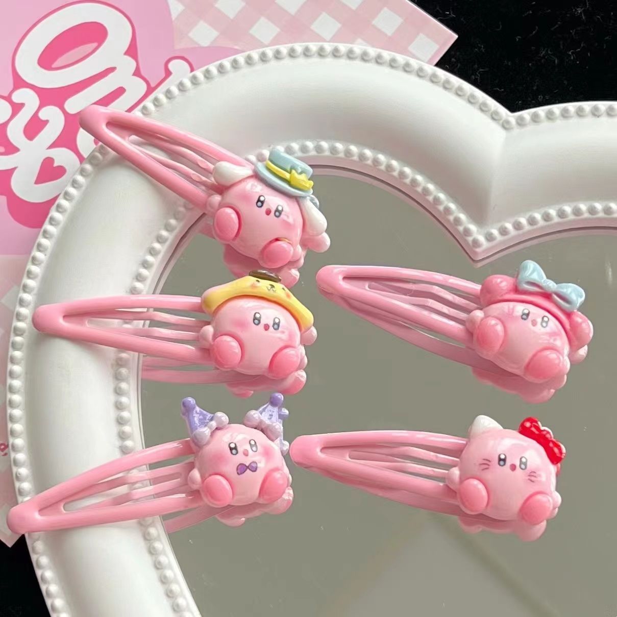 1~10pcs Cute Kirby BB Hair Cli - Hair Bundles ulasan dan harga