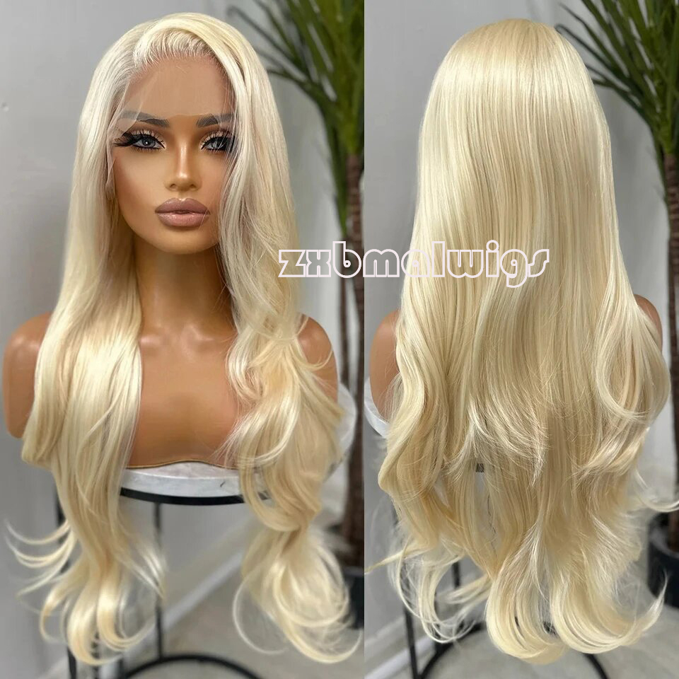 Synthetic Hair 613 Blonde Colo - 613 Blonde Body Wave Lace Front Wig ulasan dan harga
