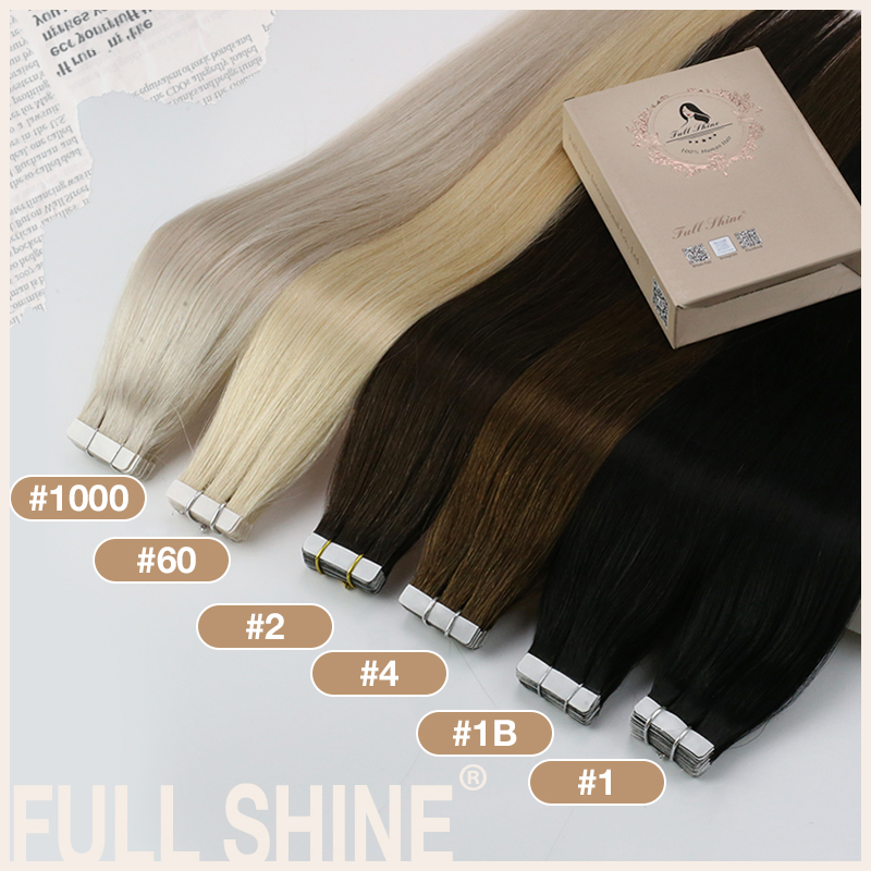 Full Shine Tape in Hair Extens - Invisible Tape In Extensions Real Hair ulasan dan harga