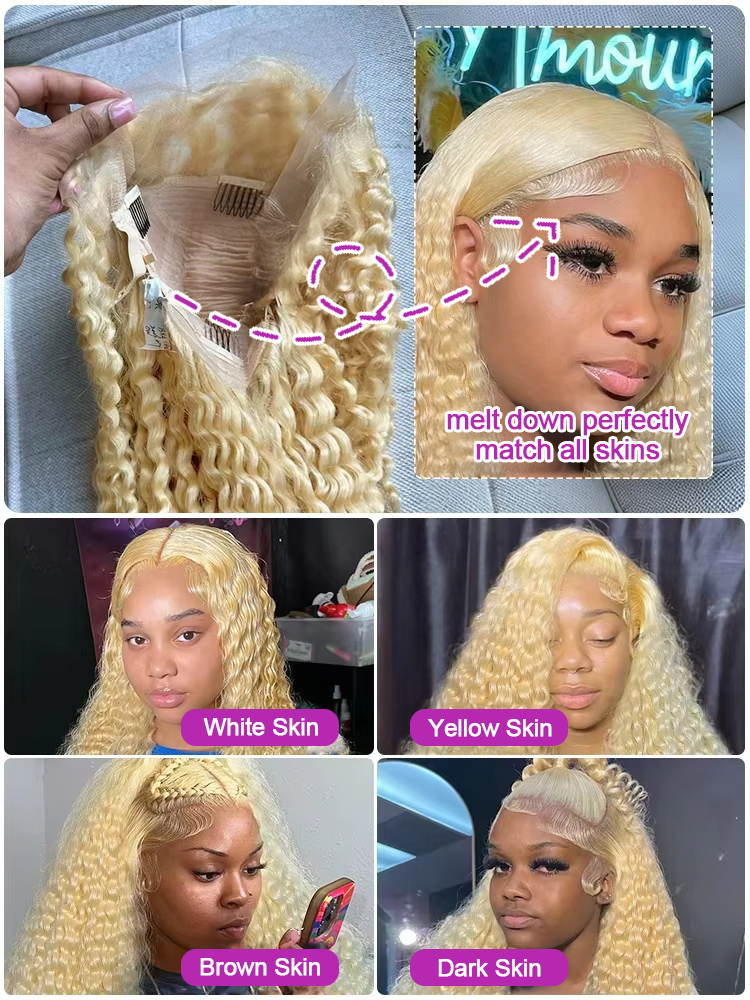 30 40 Inch Deep Wave 13x6 HD L - Water Wave Bulk Human Hair For Braiding ulasan dan harga