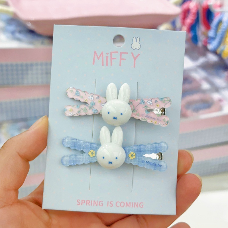 New Miffy rabbit bangs clip si - Hair Bundles ulasan dan harga