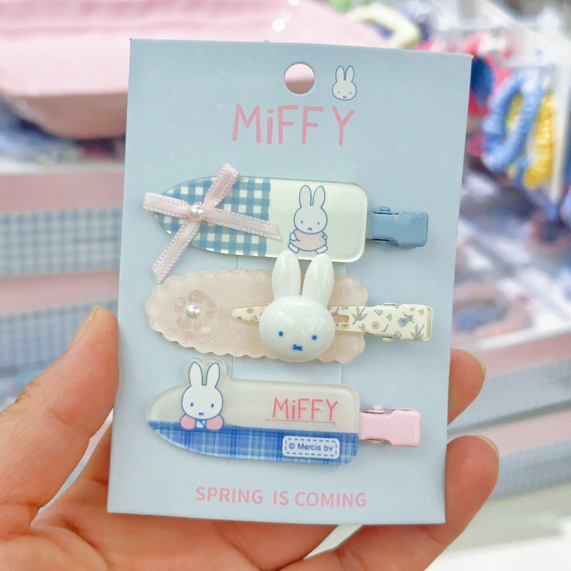 New Miffy rabbit bangs clip si - Hair Bundles ulasan dan harga