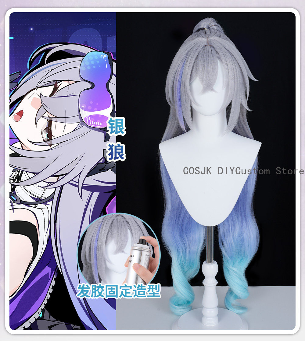 Game Honkai: Star Rail Silver  - Synthetic Wigs ulasan dan harga