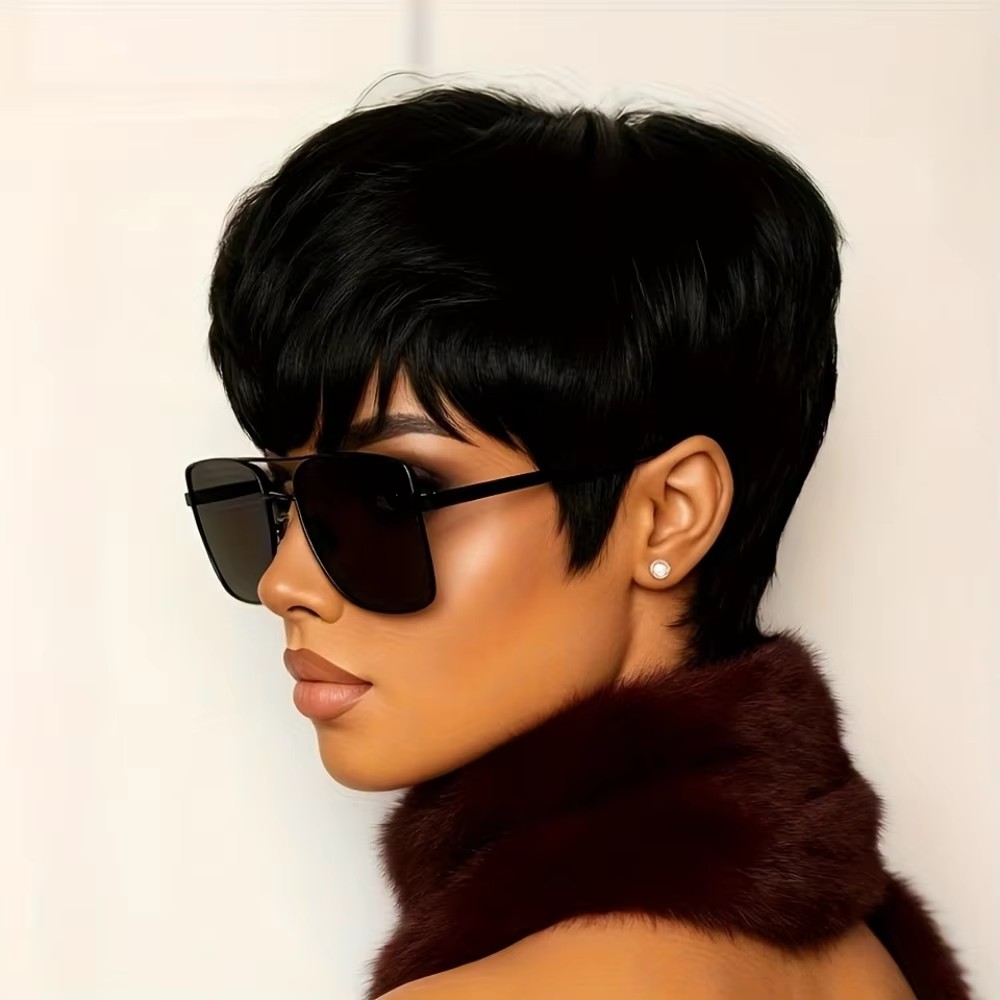 Women's Short Pixie Cut Human  - Short Pixie Cut Wig Human Hair Cheap ulasan dan harga