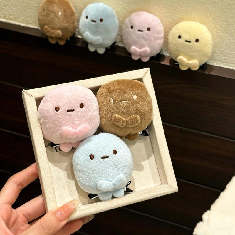 4pcs Cute Sumikko Gurashi Plus - Hair Clips ulasan dan harga