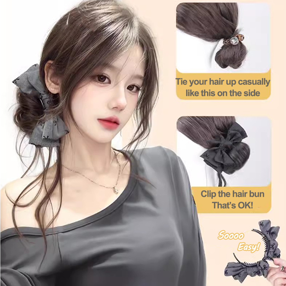 Synthetic Hair Bun Hair Extens - Claw Clip Messy Bun Hair Piece ulasan dan harga