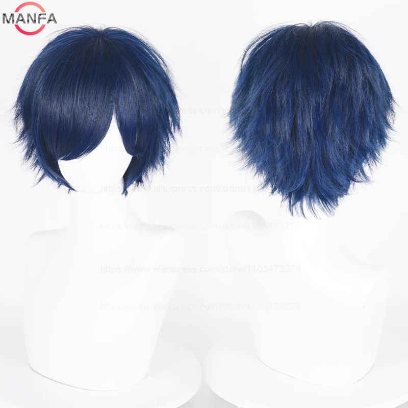 Anime 30cm Short Straight Cosp - Synthetic Braided Wigs For Black Women ulasan dan harga