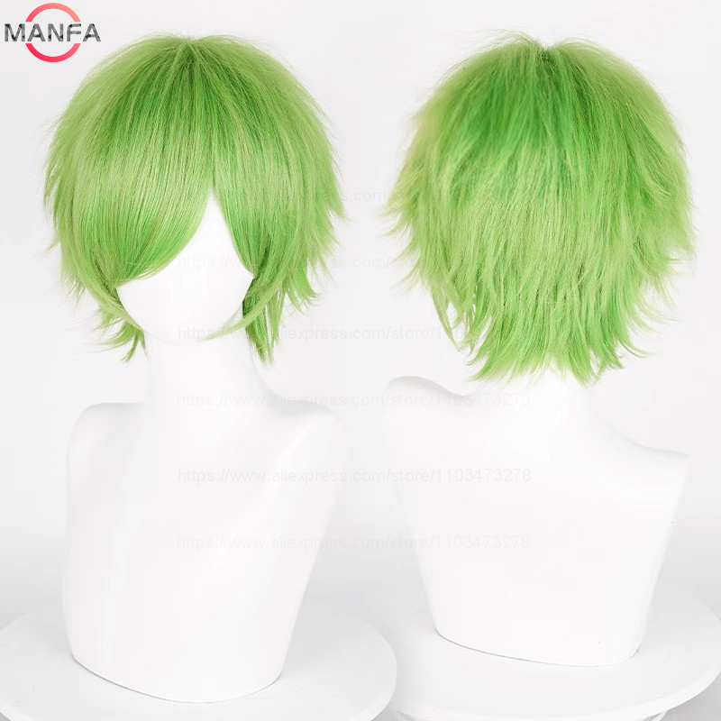 Anime 30cm Short Straight Cosp - Synthetic Braided Wigs For Black Women ulasan dan harga