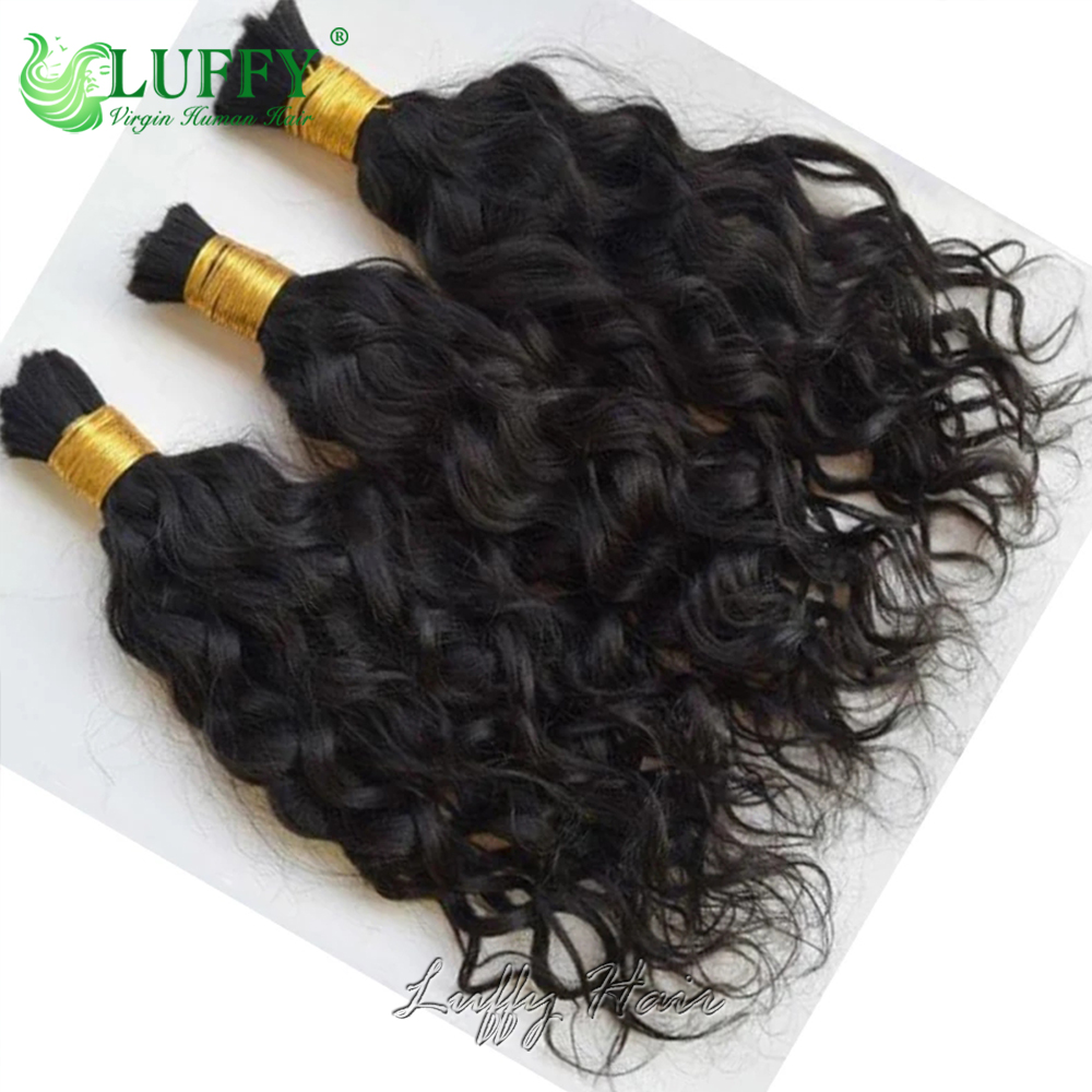 Bulk Human Hair for Braiding W - Water Wave Bulk Human Hair For Braiding ulasan dan harga