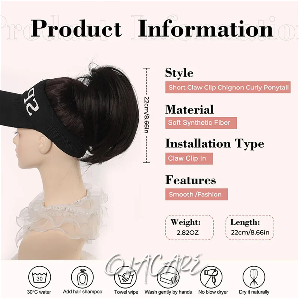 Messy Bun Hair Piece Claw Clip - Claw Clip Messy Bun Hair Piece ulasan dan harga