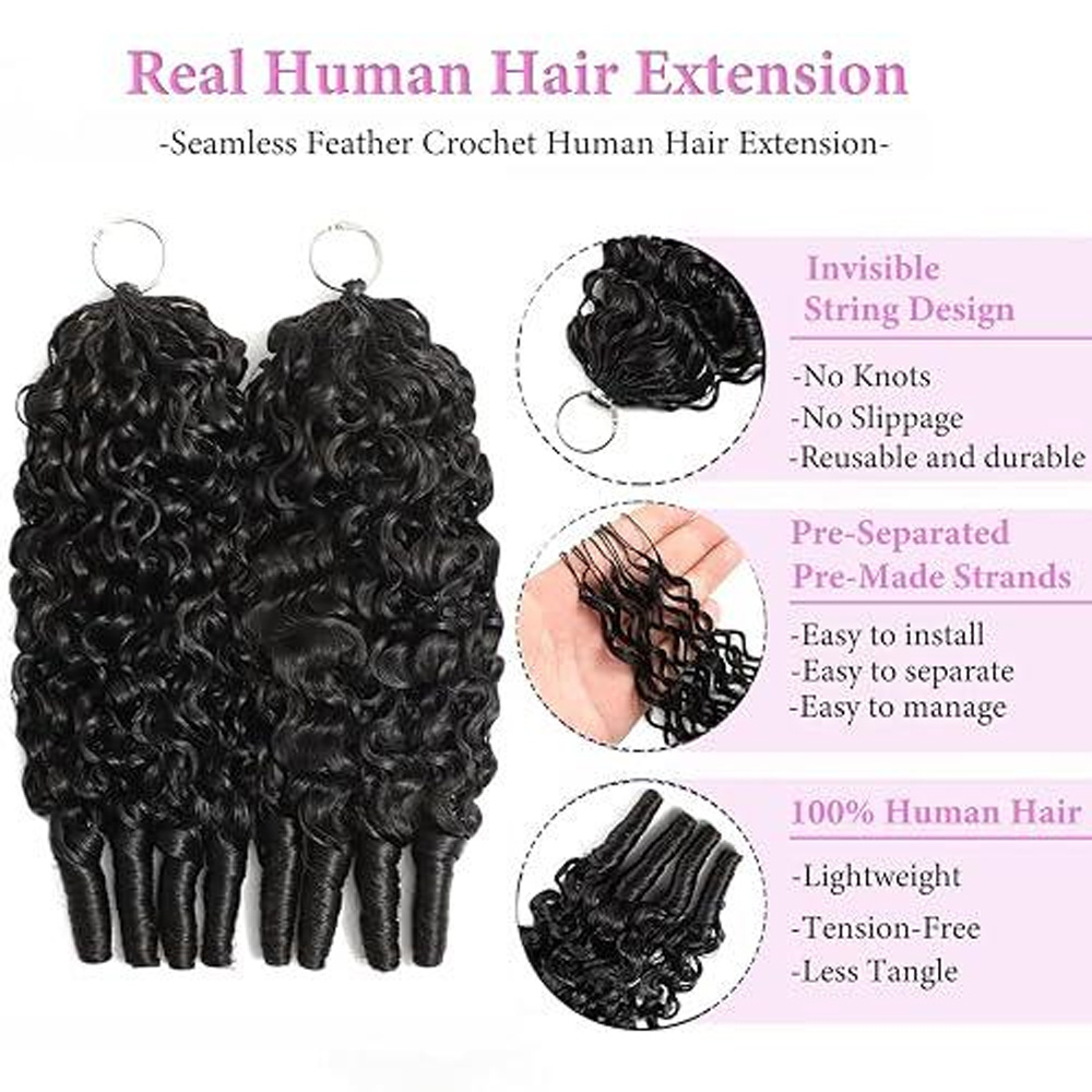 Human Crochet Hair for Black W - Hair Bundles ulasan dan harga