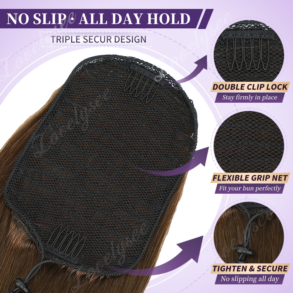 14-18Inch Short Drawstring Pon - Seamless Clip In Hair Extensions Human Hair ulasan dan harga