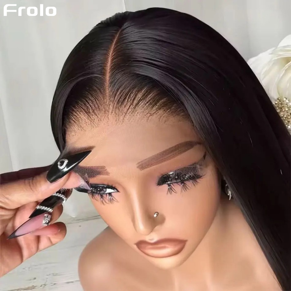 Glueless Bone Straight Human H - Lace Front Wigs ulasan dan harga
